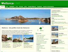 Tablet Screenshot of mallorcalive.de